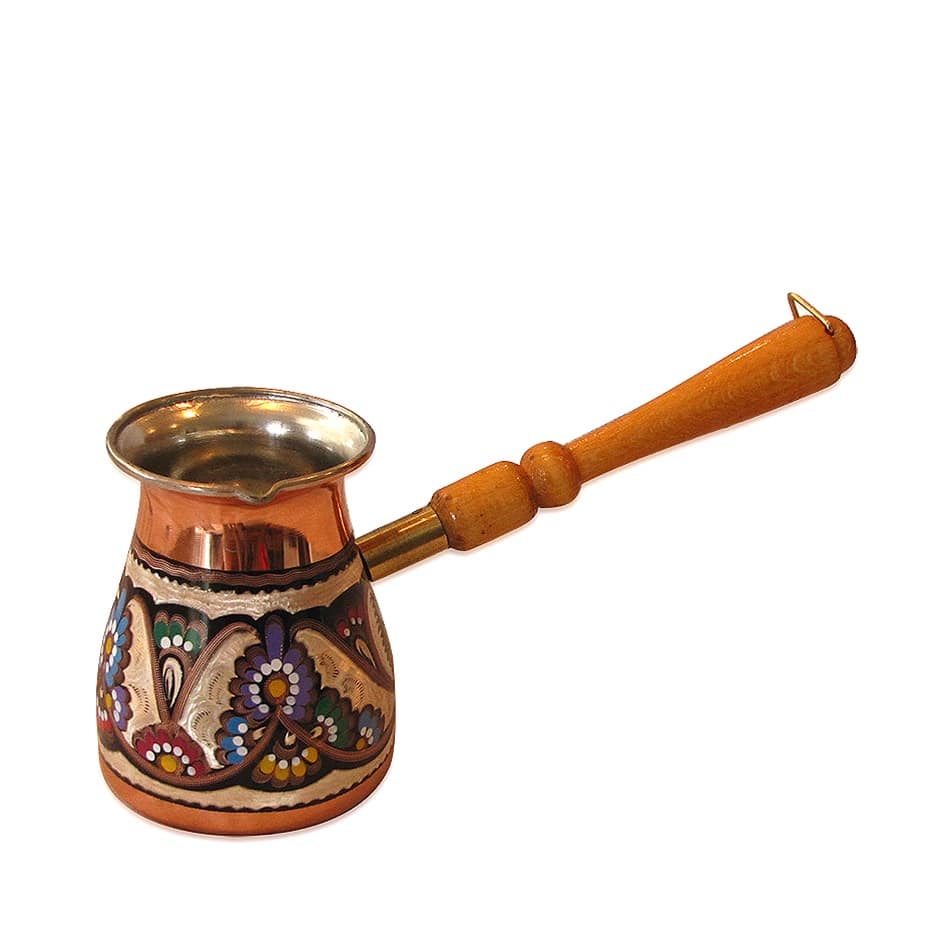 HANDMADE LARGE COPPER TURKISH COFFEE POT,IBRIK CEZVE